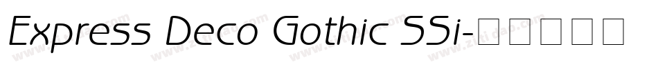 Express Deco Gothic SSi字体转换